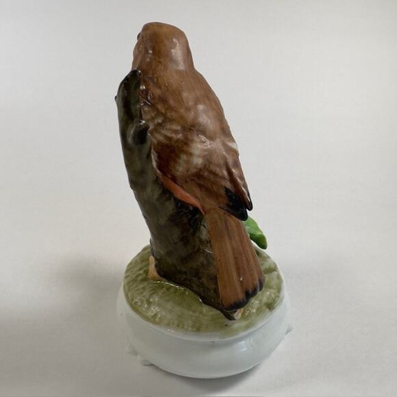 TAJ Importing Robin On Branch Bird Music Box Porcelain Japan/San Francisco VTG - Picture 8 of 16